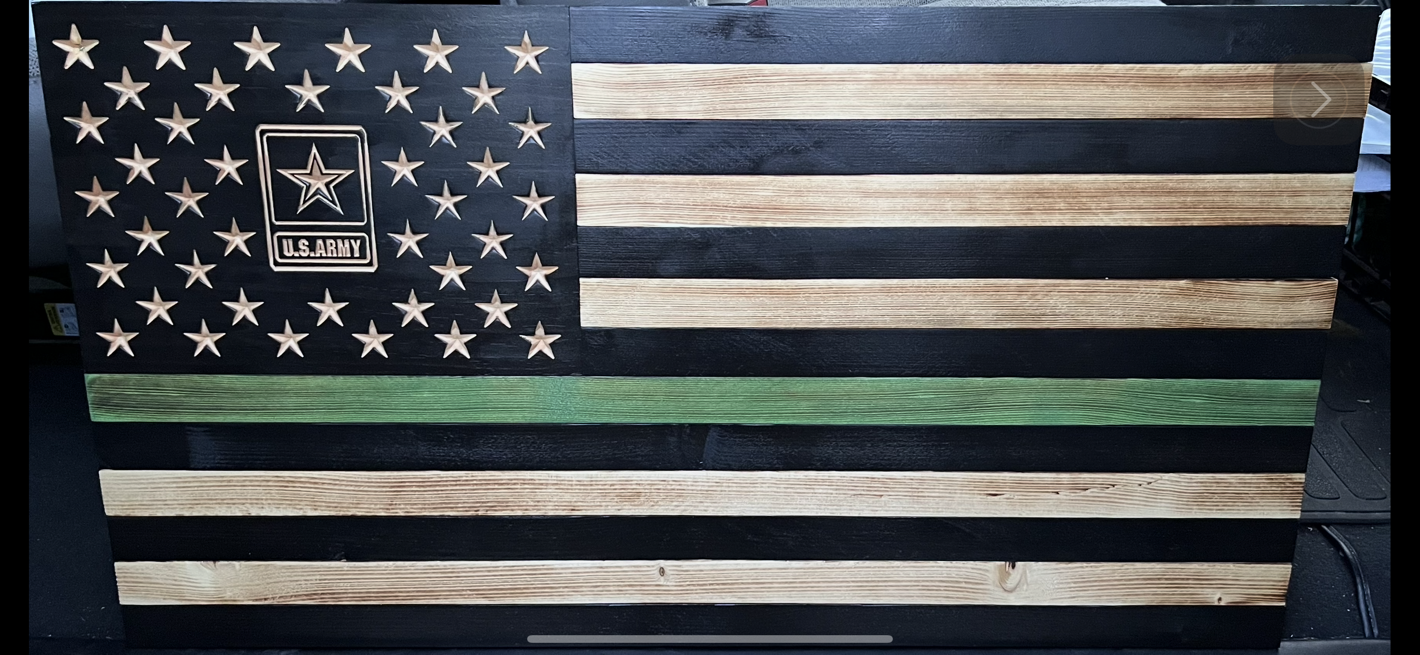 Military Thun Green Line Subdued Flag - TGL1017