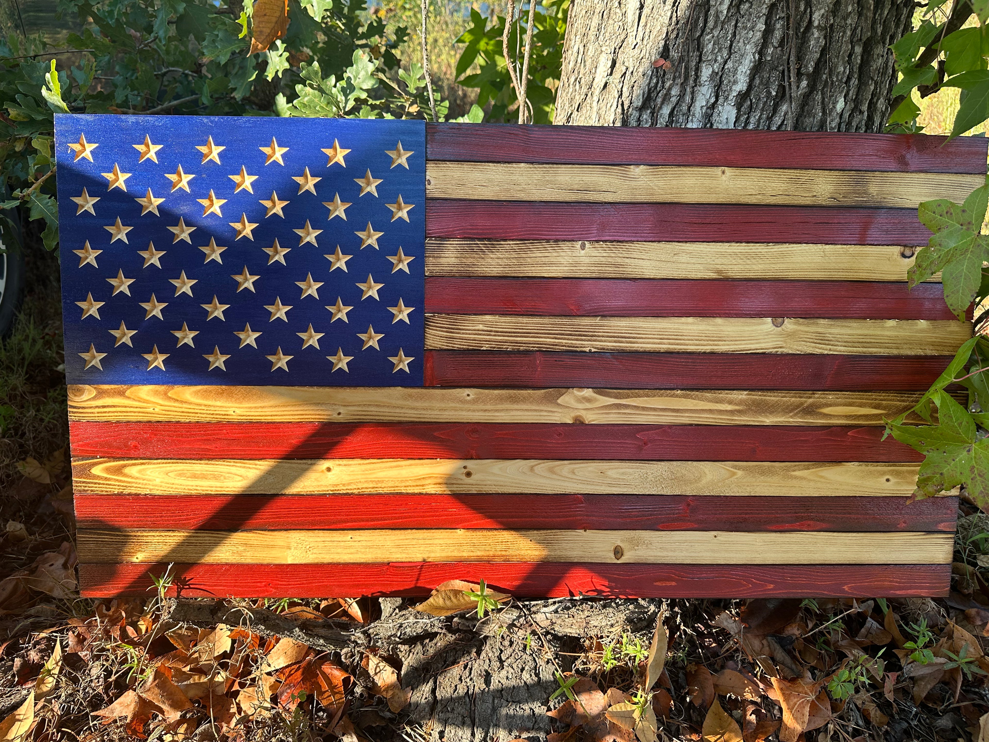 Rustic American Flag - RWB1000